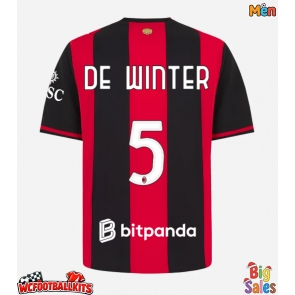 AC Milan Koni De Winter #5 Replica Home Stadium Shirt 2026-27 Short Sleeve